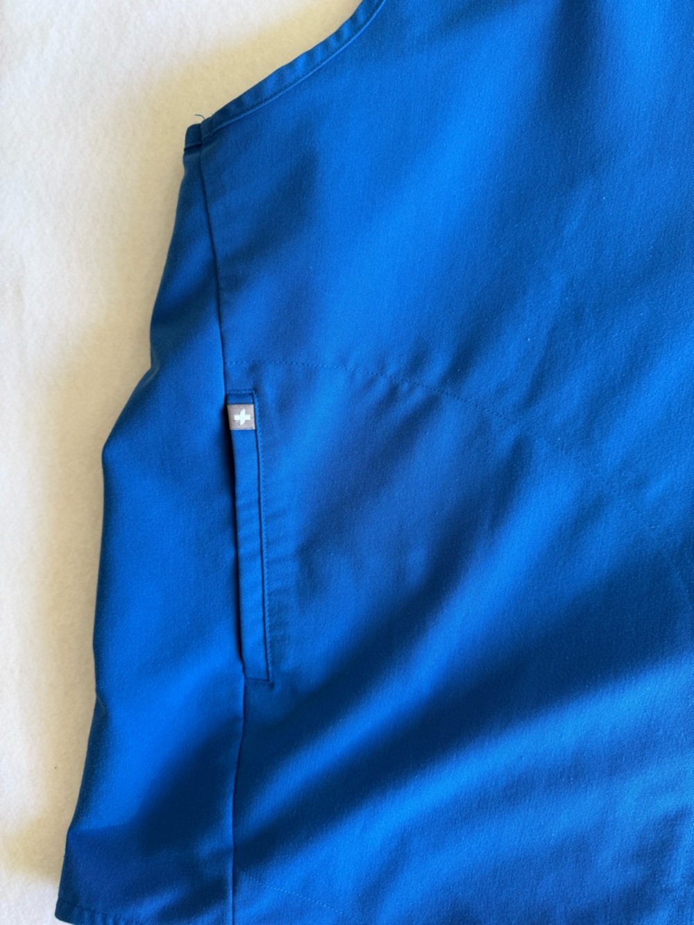 Figs Scrub Set Women's 6XL Tall Blue Rafaela Top & Livington Pants Stretch - Picture 7 of 12